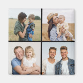 独自の4つのフォトコラージュを作成 マグネット (正面)