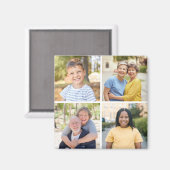 独自の4つのフォトコラージュを作成 マグネット (正面/裏面)
