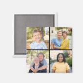 独自の4つのフォトコラージュを作成 マグネット (正面/裏面)