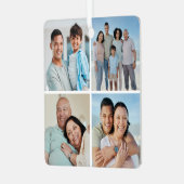 独自の4つのフォトコラージュを作成 メタルオーナメント (正面左)