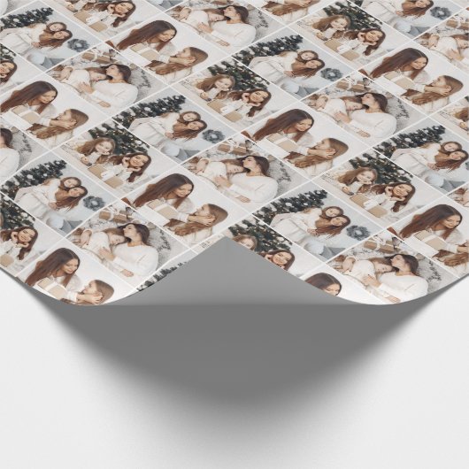 独自の4つのフォトコラージュを作成 ラッピングペーパー (角)