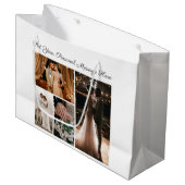 独自の4つのフォトコラージュを作成 ラージペーパーバッグ (正面アングル)