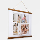 独自の4つのフォトコラージュを作成 吊り下げ型タペストリー (傾斜あり)