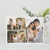 独自の4つのフォトコラージュを作成 招待状 (スタンド正面)