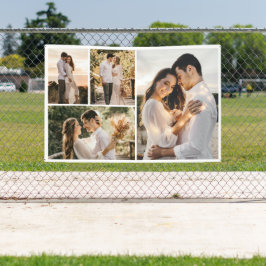 独自の4つのフォトコラージュを作成 横断幕