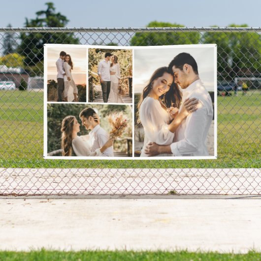 独自の4つのフォトコラージュを作成 横断幕 (インサイチュ)