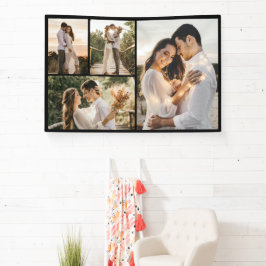 独自の4つのフォトコラージュを作成 横断幕