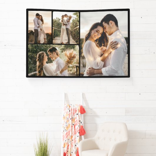 独自の4つのフォトコラージュを作成 横断幕 (インサイチュ)