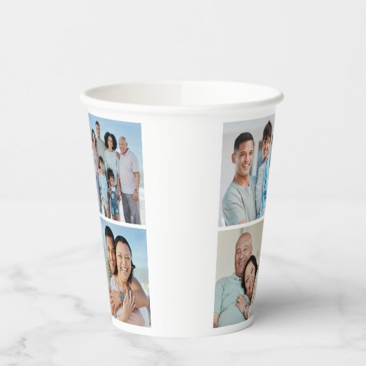 独自の4つのフォトコラージュを作成 紙コップ (左)