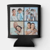 独自の4つのフォトコラージュを作成 缶クーラー (裏面)