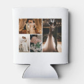 独自の4つのフォトコラージュを作成 缶クーラー (裏面)