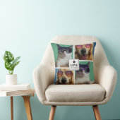 独自の4つのペットフォトコラージュを作成 クッション (椅子)