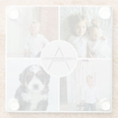 独自の4フォトコラージモノグラムの作成 ガラスコースター (裏面)