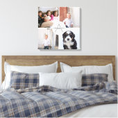 独自の4フォトコラージモノグラムの作成 キャンバスプリント (インサイチュ (寝室))