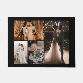 独自の4フォトコラージュのウェルカムサインを作成 ドアマット