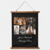 独自の4フォトコラージュのウェルカムサインを作成 吊り下げ型タペストリー (正面)