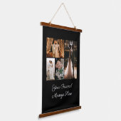 独自の4フォトコラージュのウェルカムサインを作成 吊り下げ型タペストリー (傾斜あり)