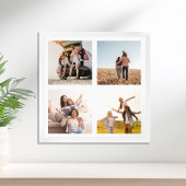 独自の4フォトコラージュの正方形を作成 ポスター