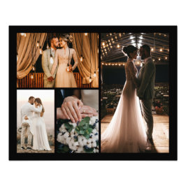 独自の4フォトコラージュ枠のポスターを作成 フォトプリント           