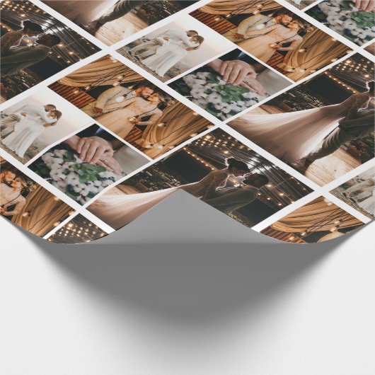 独自の4フォトコラージュ枠のポスターを作成 ラッピングペーパー (角)