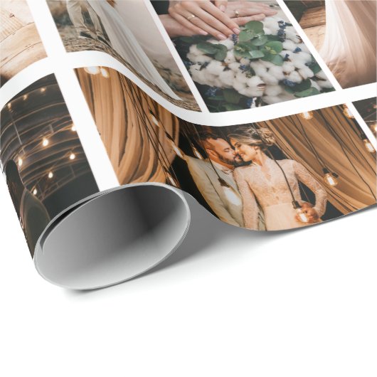 独自の4フォトコラージュ枠のポスターを作成 ラッピングペーパー (ロールコーナー)