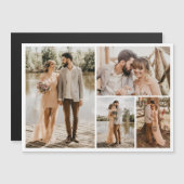 独自の4フォトコラージュ磁気カードを作成 (正面/裏面)