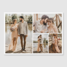 独自の4フォトコラージュ磁気カードを作成