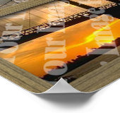 独自の4ペインライトブラウン窓フレームを作成する ポスター (角)