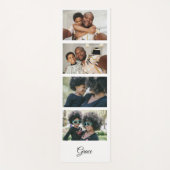 独自の4写真テンプレートカスタム作成 ヨガマット (正面)