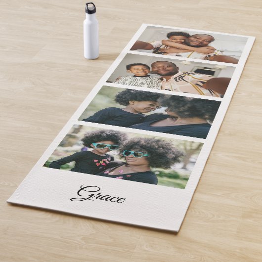 独自の4写真テンプレートカスタム作成 ヨガマット (インサイチュ)