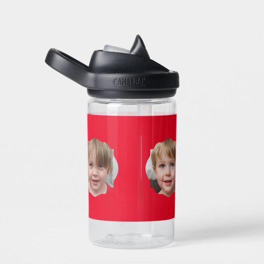 独自の4家族のフォトコラージュを作成 ウォーターボトル (右面)