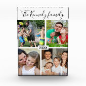独自の4家族写真コラージギフトの作成 フォトブロック (正面)