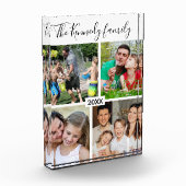 独自の4家族写真コラージギフトの作成 フォトブロック (左)