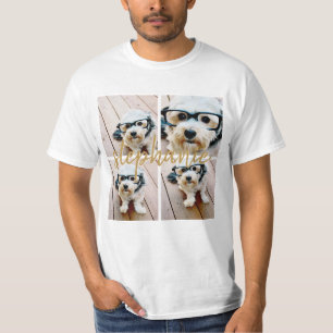 独自の4枚のフォトコラージュを作成-スクリプト名 Tシャツ