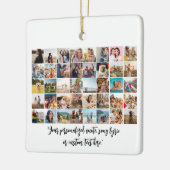 独自の40フォトパーソナライズされたコラージュを作成 セラミックオーナメント (左)