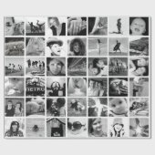 独自の42フォトコラージギフトラップを作成 ラッピングペーパー (フラット)