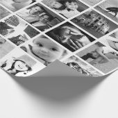 独自の42フォトコラージギフトラップを作成 ラッピングペーパー (角)