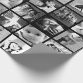 独自の42フォトコラージギフトラップを作成 ラッピングペーパー (角)
