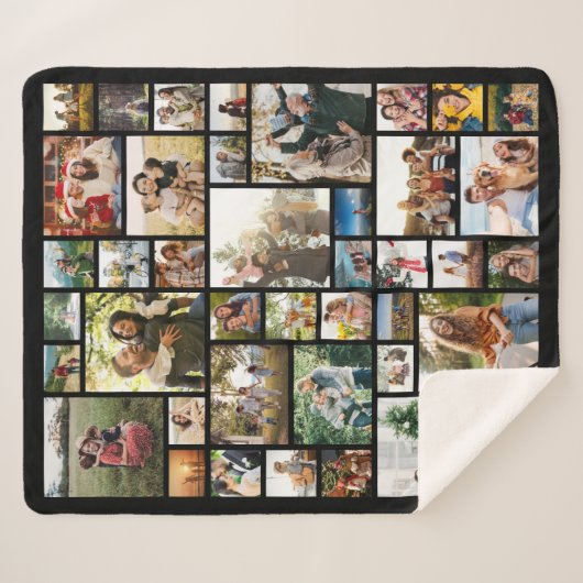 独自の42フォトコラージュを作成 シェルパブランケット (正面(横))