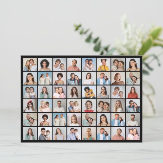 独自の48フォトコラージグリーティングを作成する カード (スタンド正面)