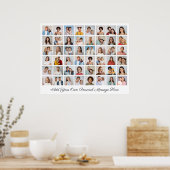 独自の48フォトコラージュを作成するあいさつ文を追加 ポスター (キッチン)