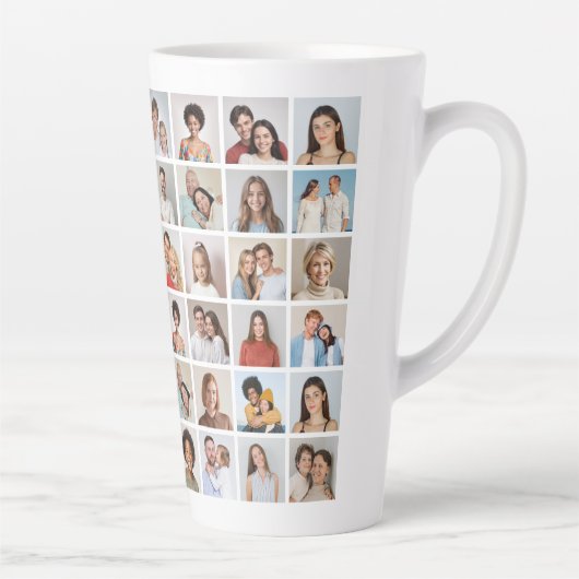 独自の48フォトコラージュを作成 カフェラテマグ (右)