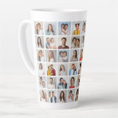 独自の48フォトコラージュを作成 カフェラテマグ (左アングル)