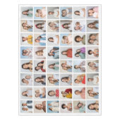 独自の48フォトコラージュを作成 テーブルクロス (正面)