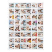 独自の48フォトコラージュを作成 テーブルクロス (正面)