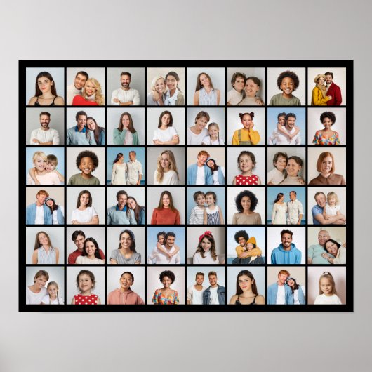 独自の48フォトコラージュを作成 ポスター (正面)