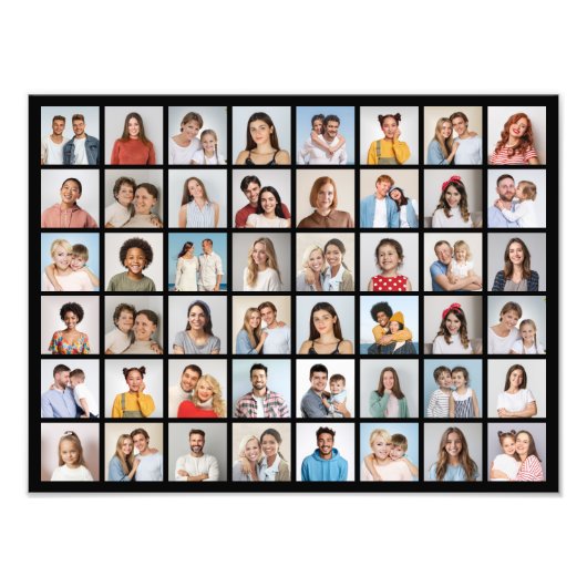 独自の48フォトコラージュ写真の拡大を作成 フォトプリント            (正面)