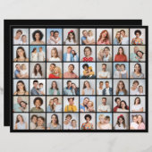 独自の48フォトコラージュ紙シートの作成 (正面/裏面)