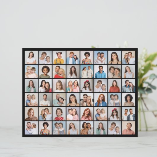 独自の48フォトコラージュ紙シートの作成 (スタンド正面)