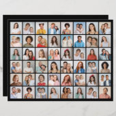 独自の48フォトコラージュ紙シートの作成 (正面/裏面)